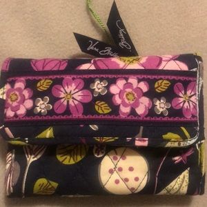 Vera Bradley Floral Nightingale Euro Wallet